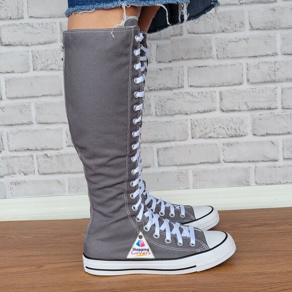 ⭐Converse Chuck Taylor All Star XXHi 5.5 Mens Knee-high Boots Shoes Gray A12319C - Picture 1 of 9